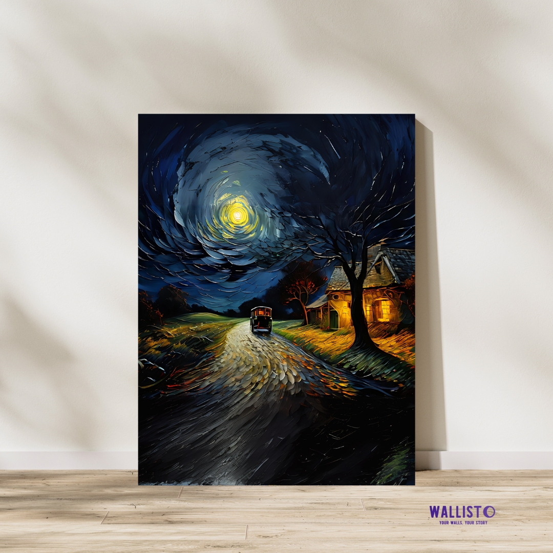 Moonlit Carriage Journey