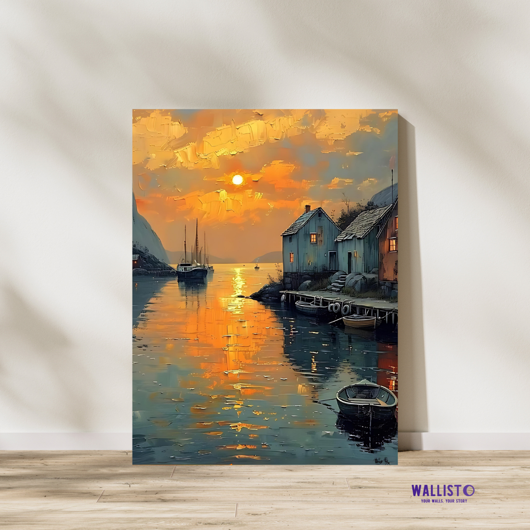 Tranquil Harbor Sunset