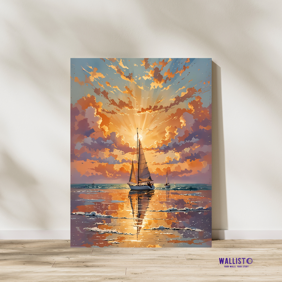Tranquil Sunset Reflection