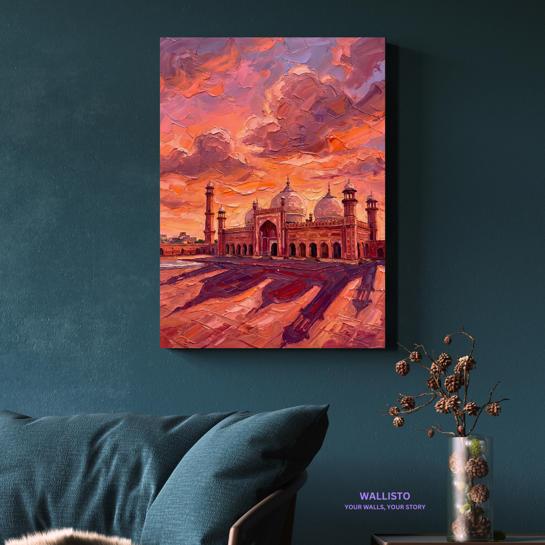 Badshahi Mosque in Rose Dusk