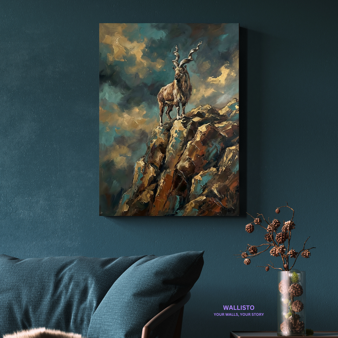 Markhor of the Mountain Ridge