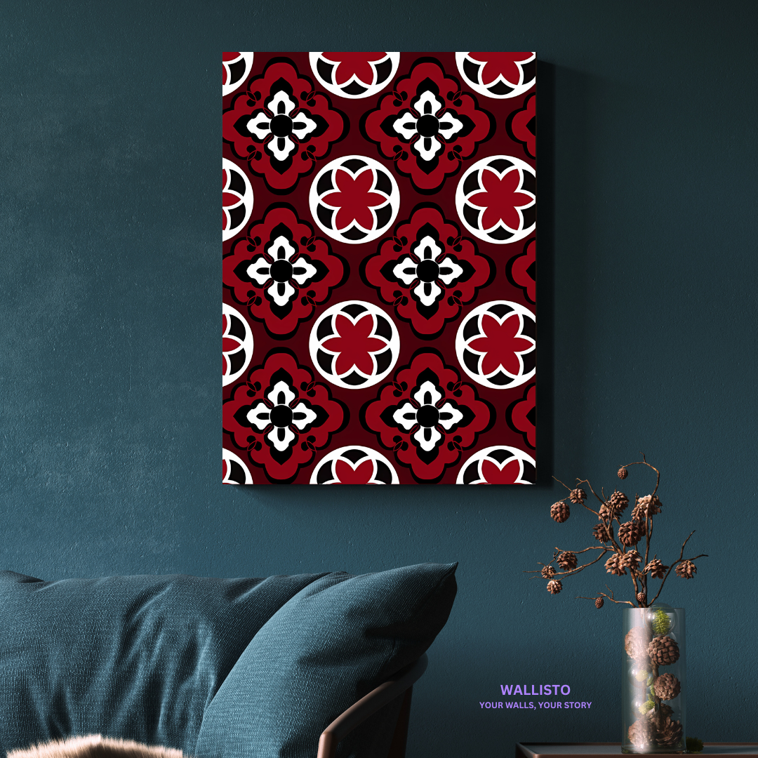 Red and White Pattern