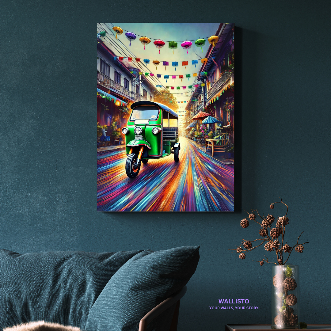 Vibrant Rickshaw Ride