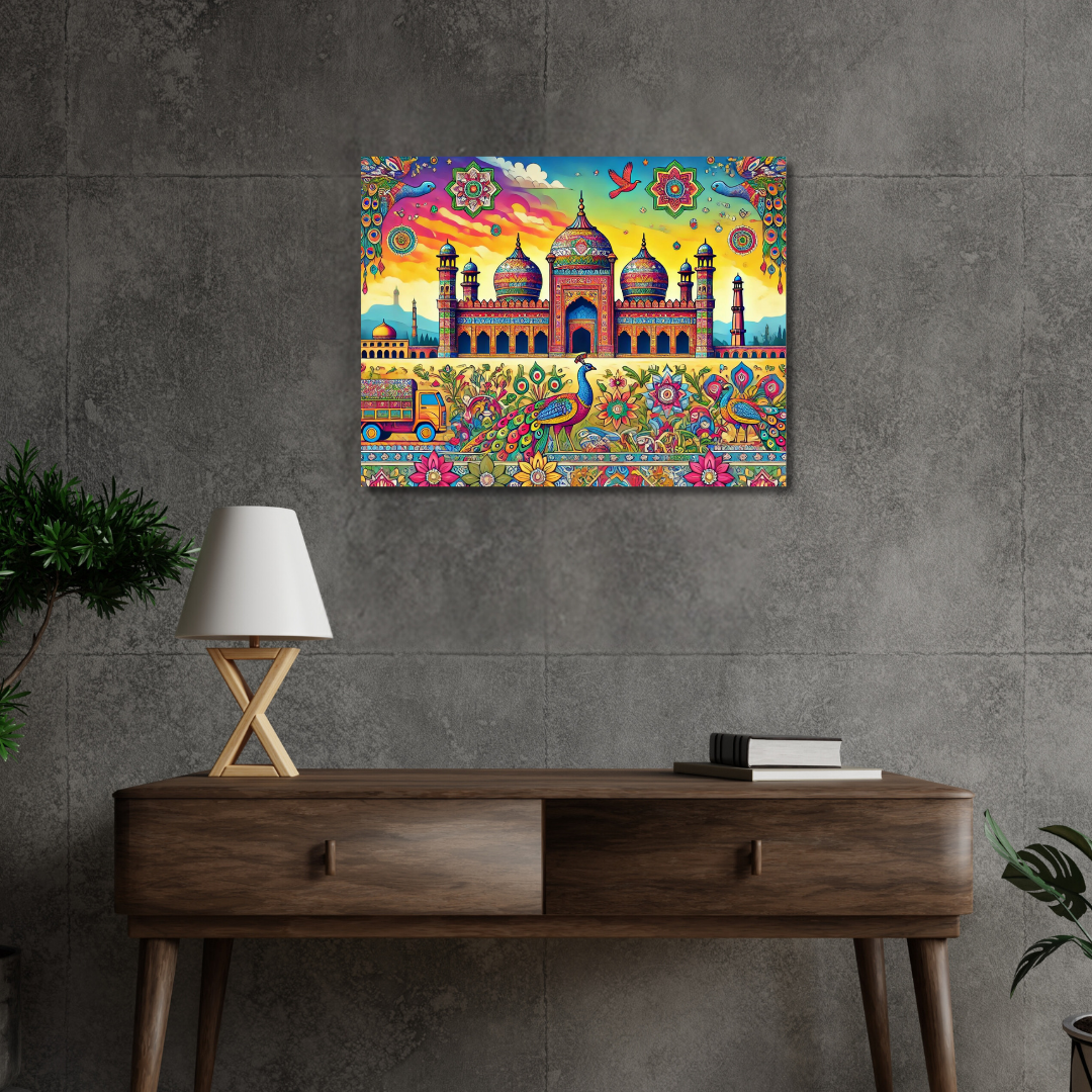 Sunset at Badshahi Mosque