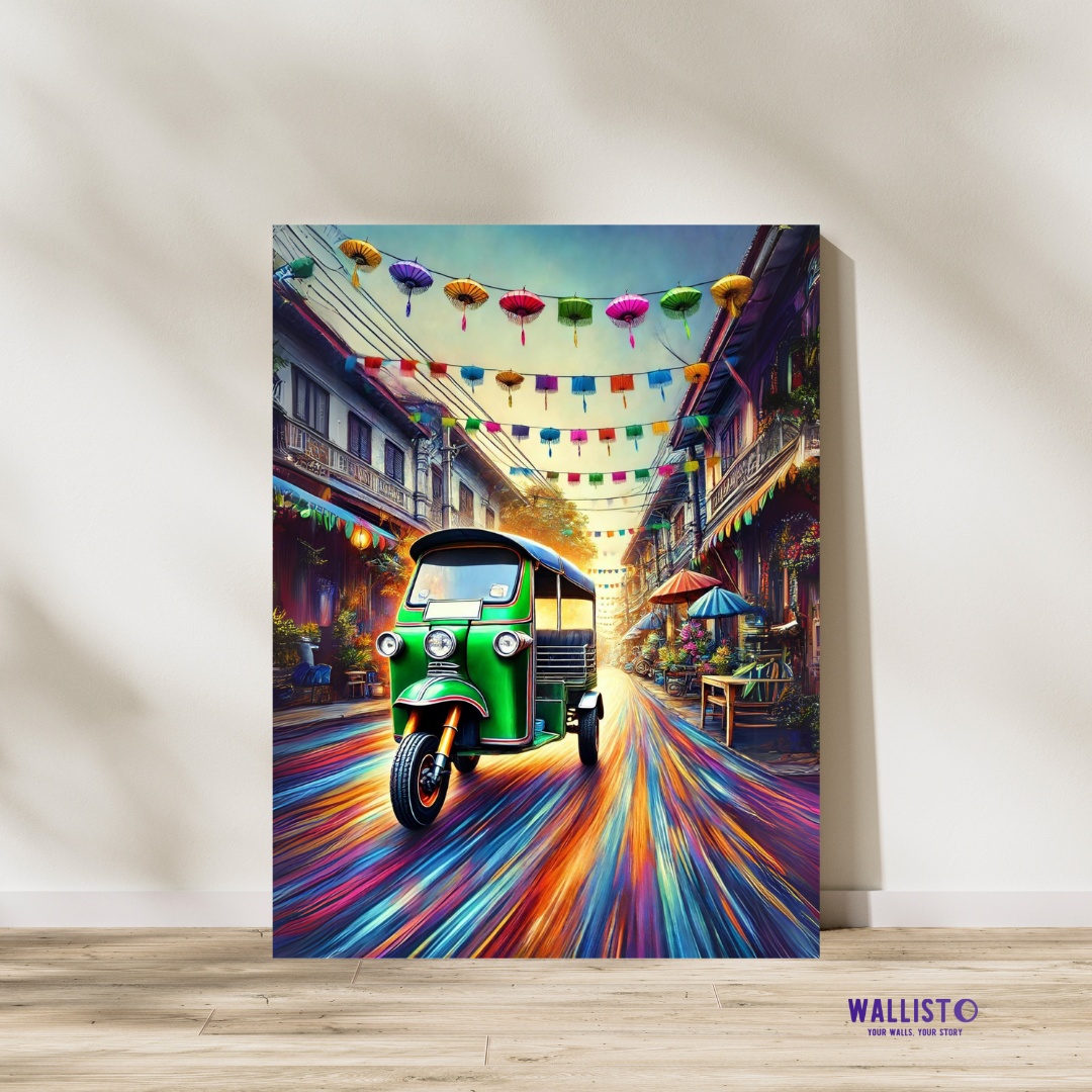 Vibrant Rickshaw Ride