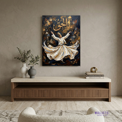 Sufi Dance with Calligraphy