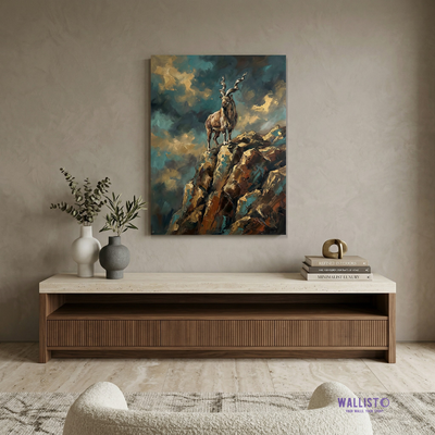 Markhor of the Mountain Ridge