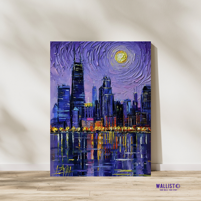 Urban Moonlight Reflection