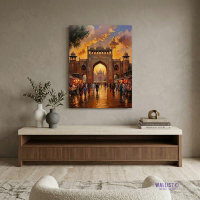 Sunset at Badshahi Masjid