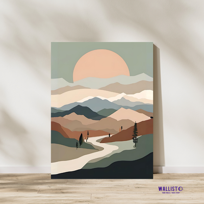 Minimalist Mountain Layers