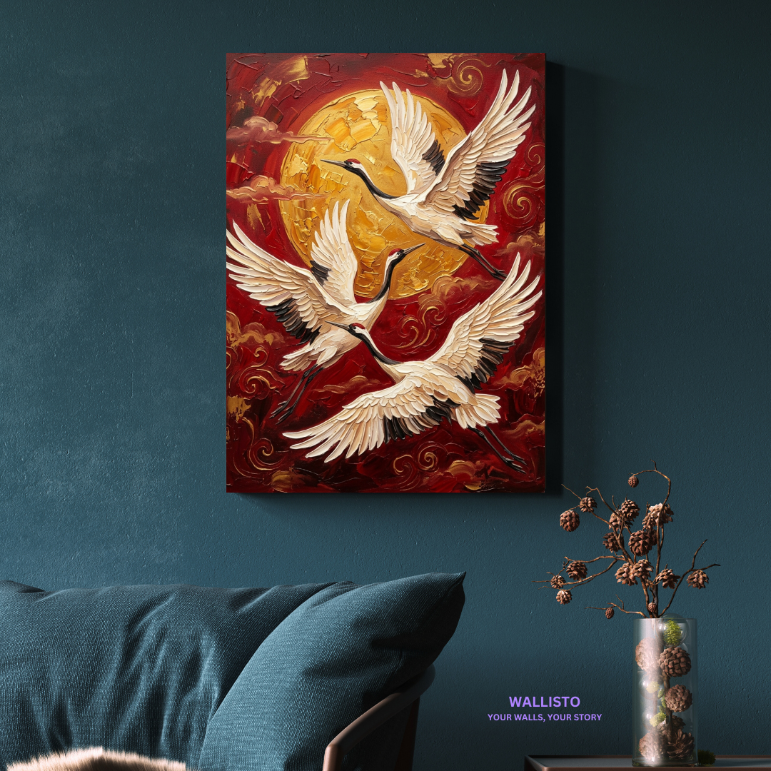 Crimson Cranes
