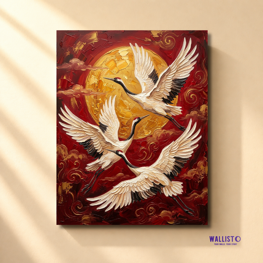 Crimson Cranes