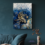 Abstract Blue Calligraphy - Fa Izkaroni Azakrakm