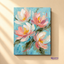 Blush Flowers on Blue