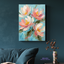 Blush Flowers on Blue