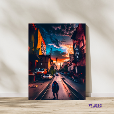 Urban Sunset Wanderer