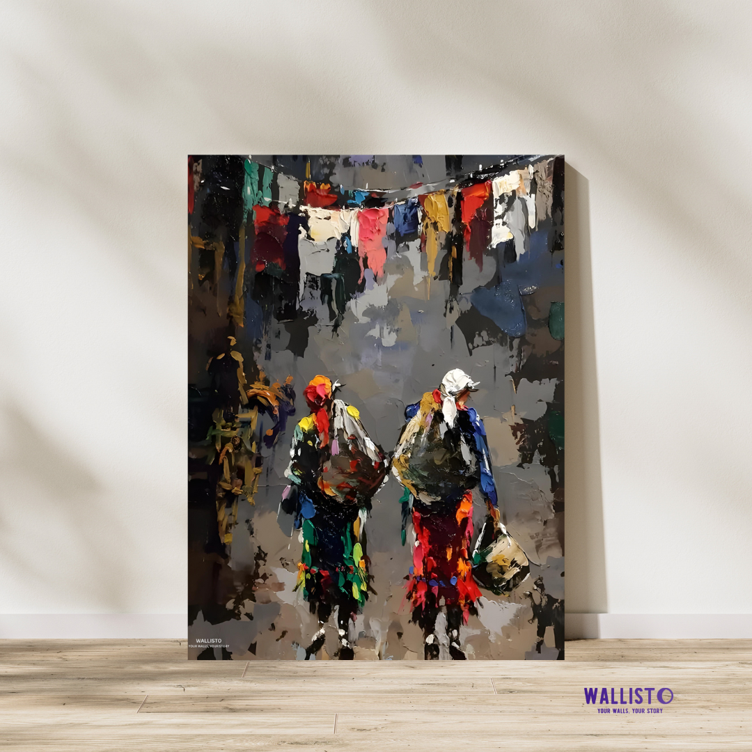Vibrant Market Stroll