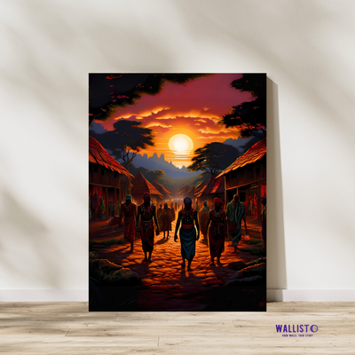 Sunset Walk in the Village