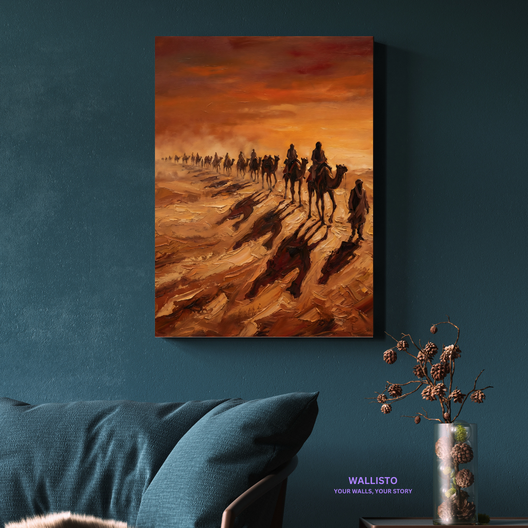 Caravan Across the Silent Dunes