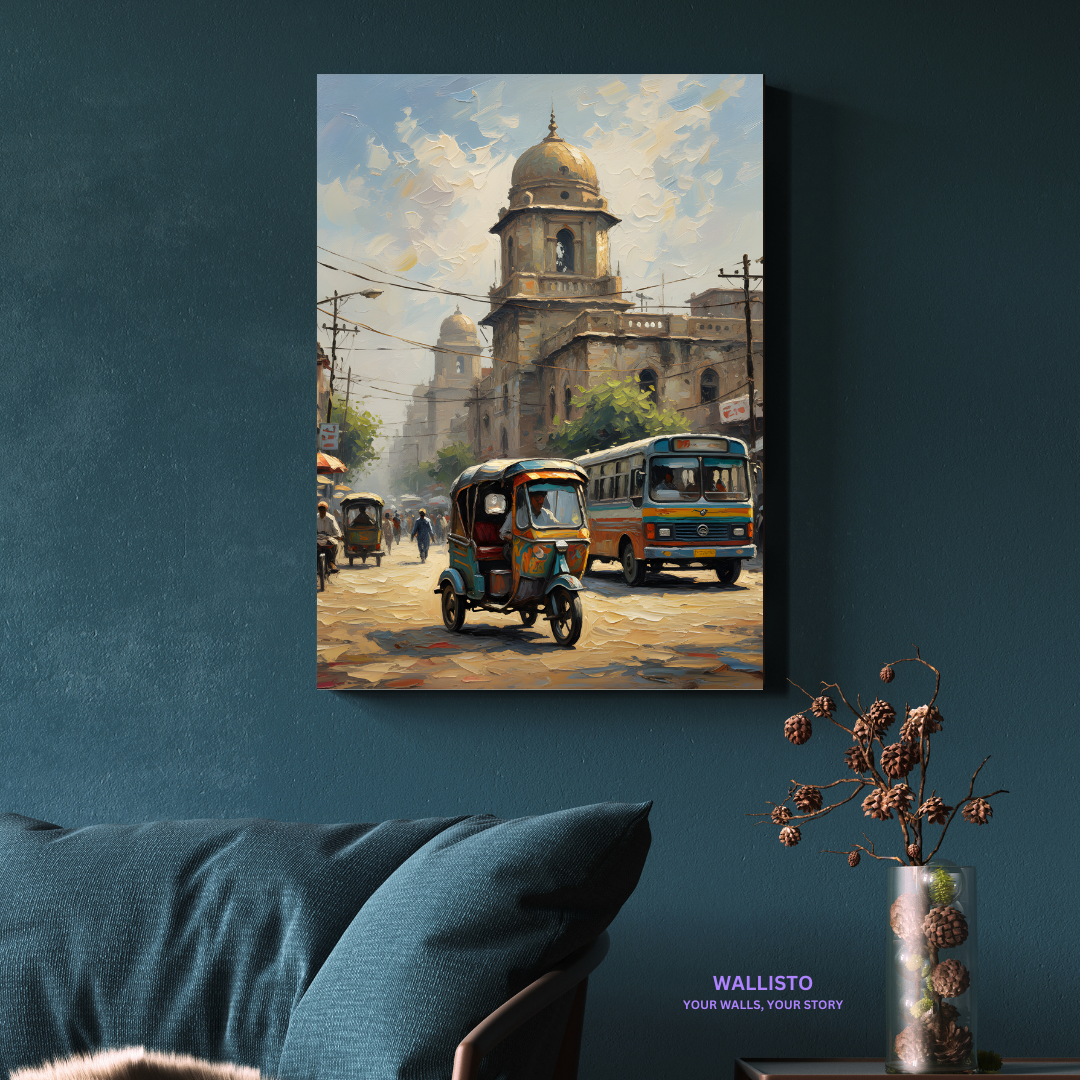 Morning Traffic at the Old Gate