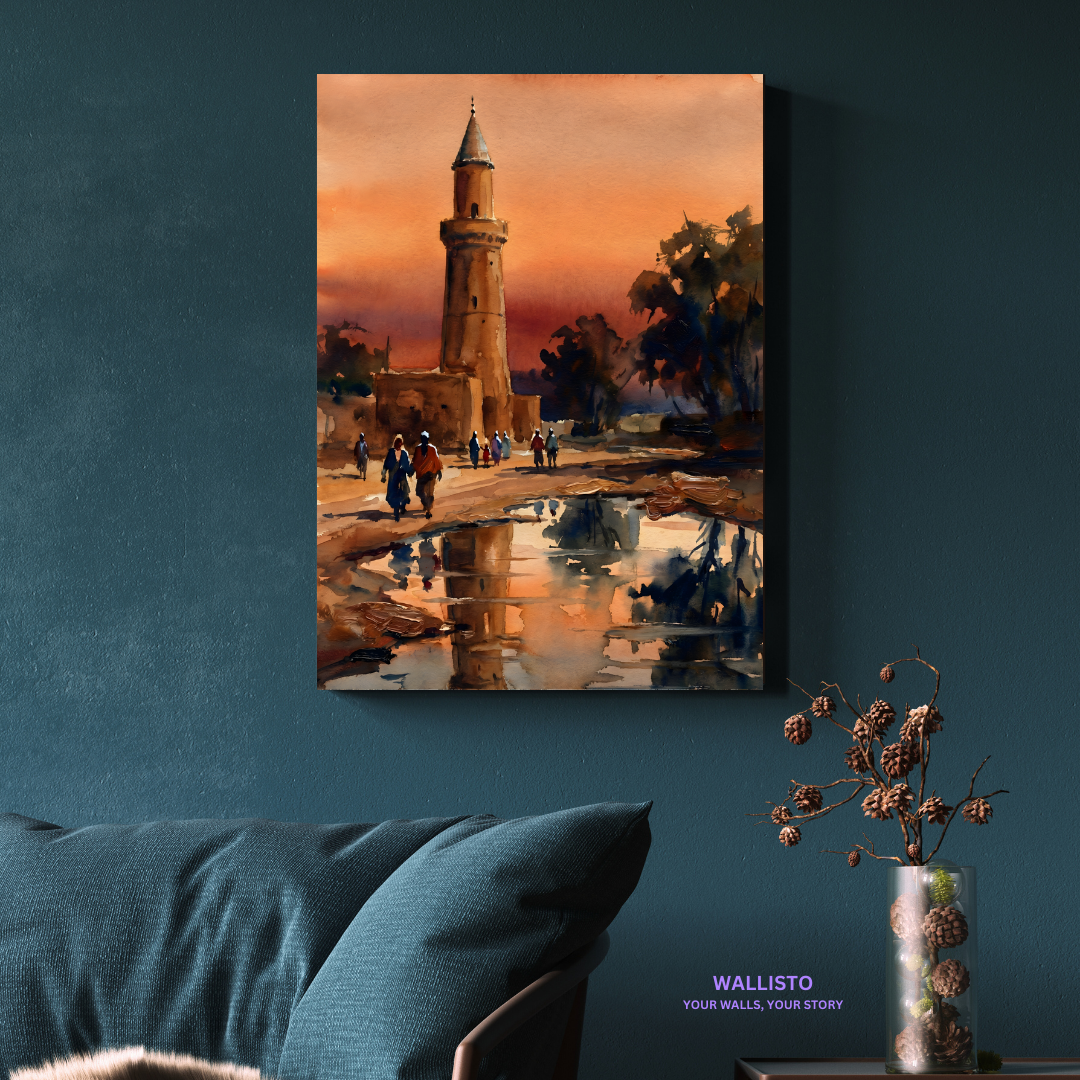 Minaret Reflections at Dusk