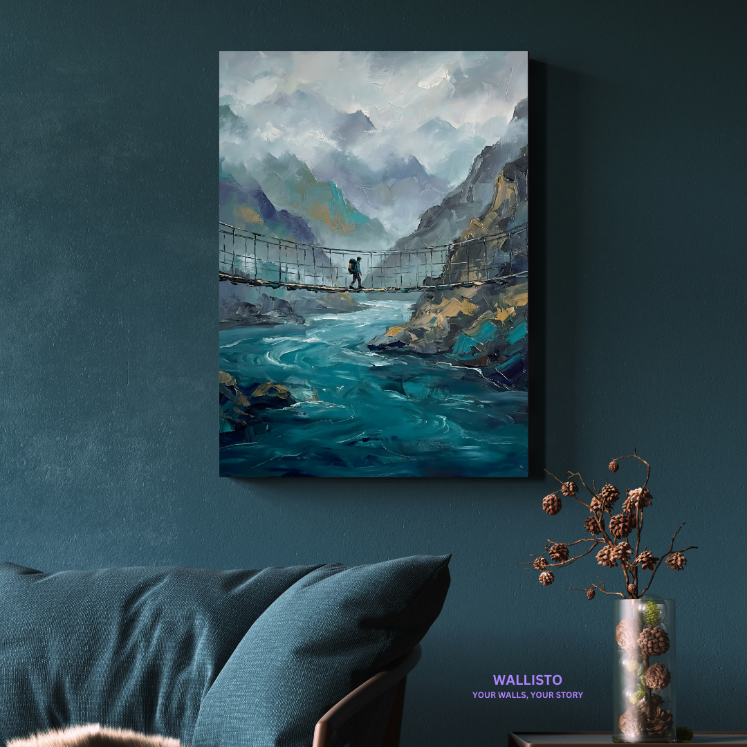 Crossing Hussaini Suspension Bridge