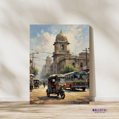 Morning Traffic at the Old Gate