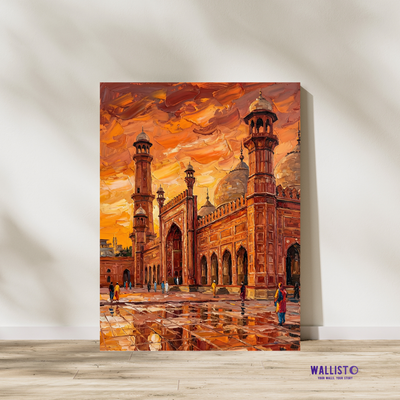 Badshahi Mosque in Amber Skies
