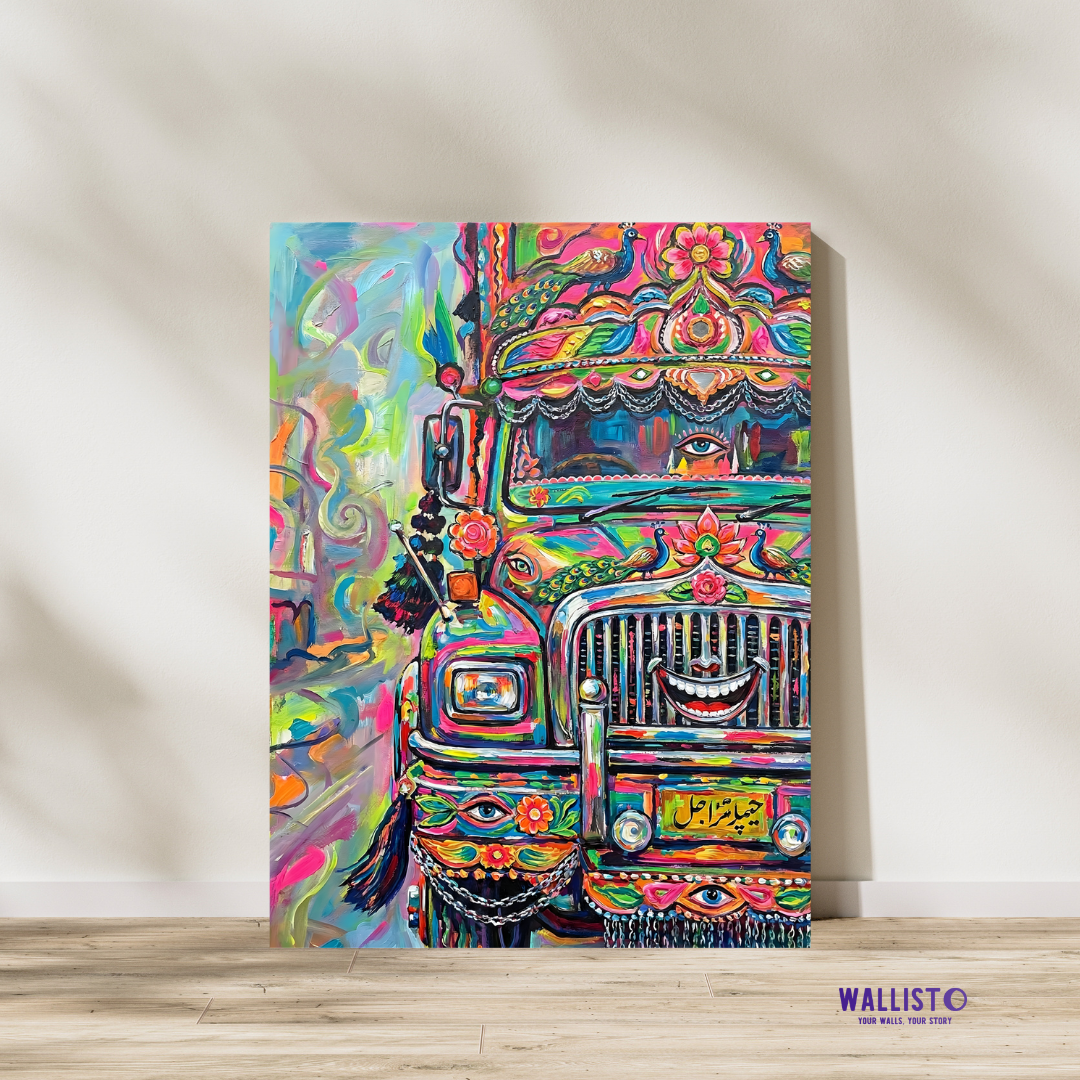 Smiling Face of the Painted Road