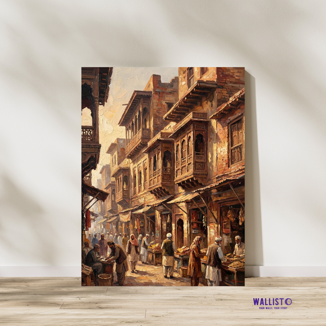 Bazaar of Wooden Balconies