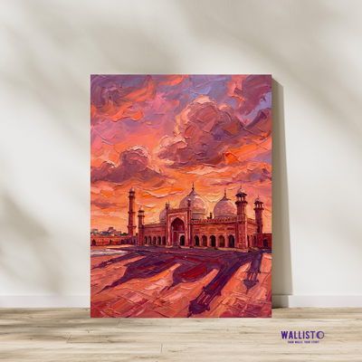 Badshahi Mosque in Rose Dusk