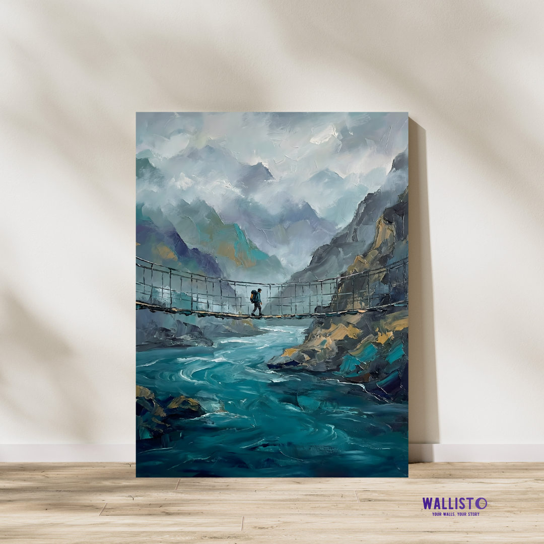 Crossing Hussaini Suspension Bridge