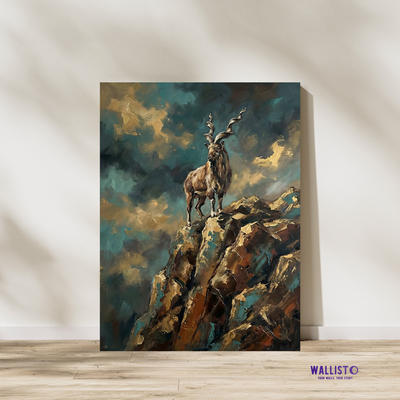 Markhor of the Mountain Ridge