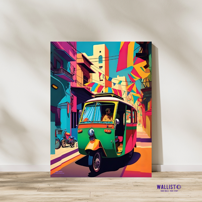 Colorful Rickshaw