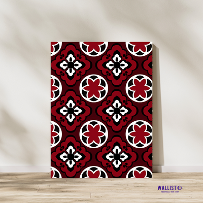 Red and White Pattern