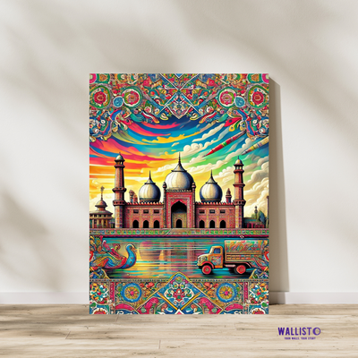 Colorful Badshahi Masjid