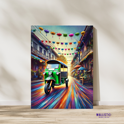 Vibrant Rickshaw Ride