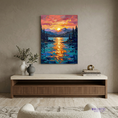 Radiant Sunset Reflection